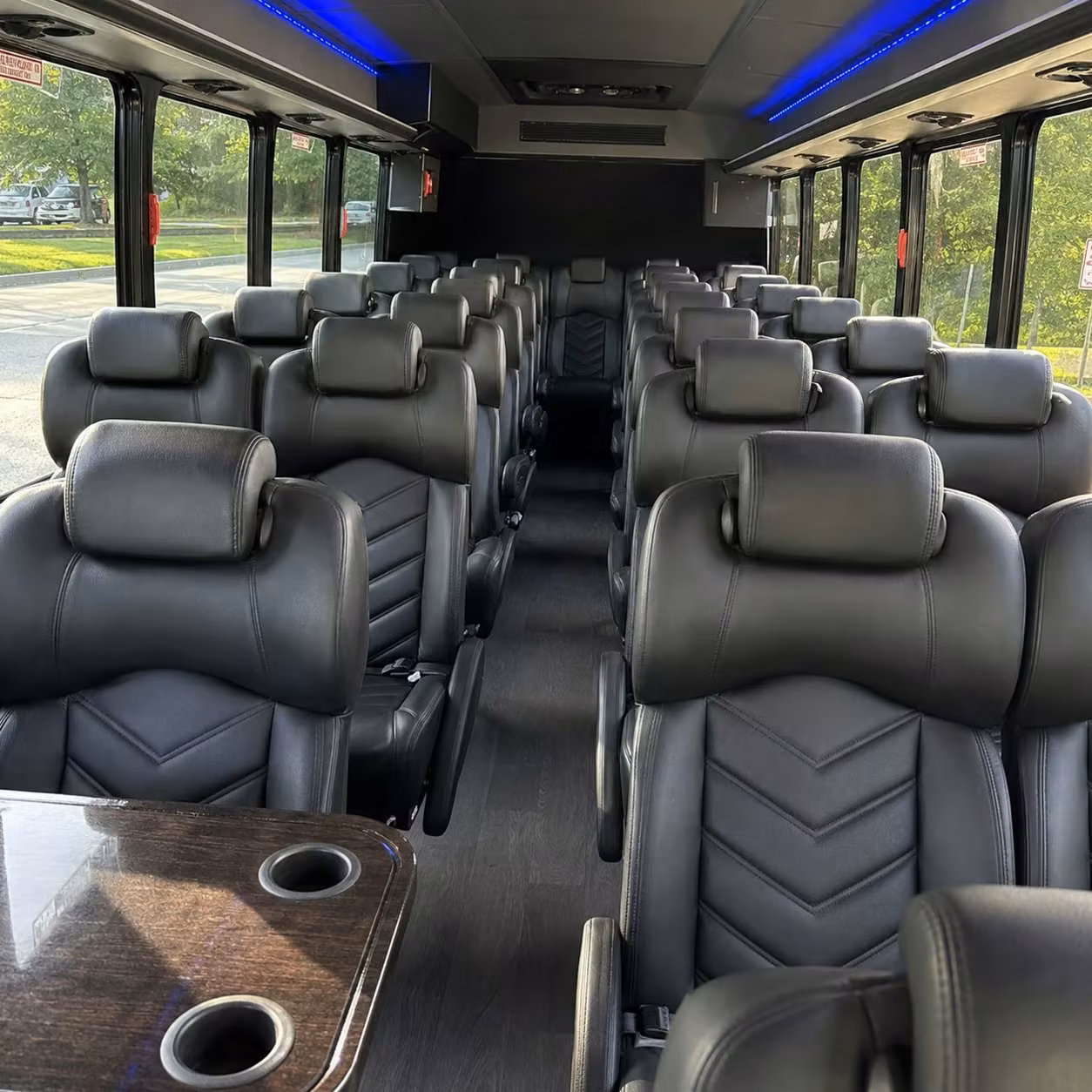 25 passenger minibus interior