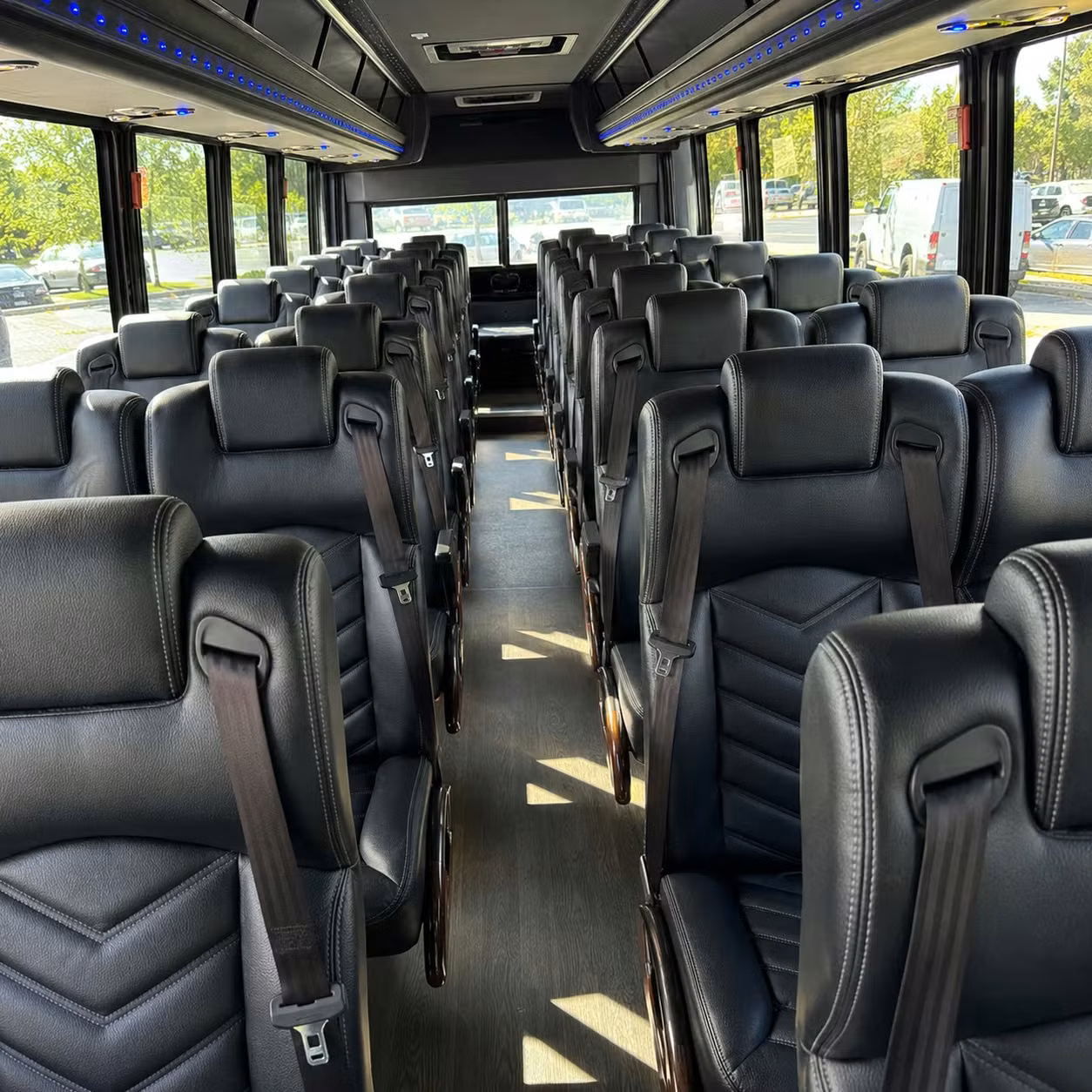 35 passenger minibus inside