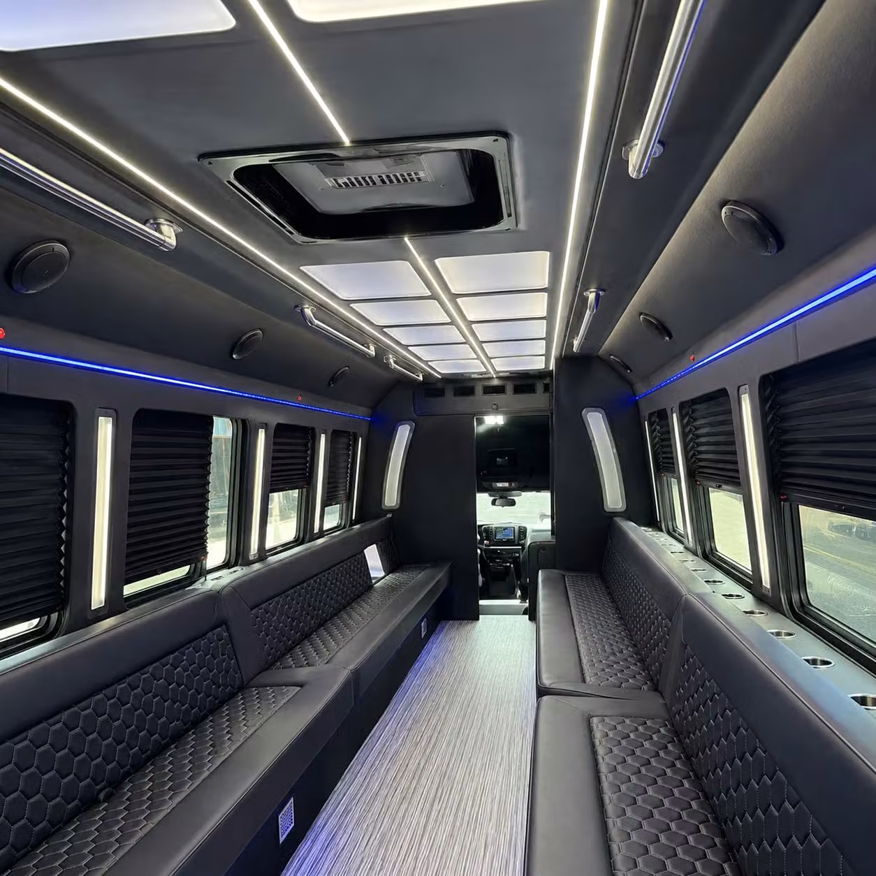 a party bus turns the drive to the show into part of the experience