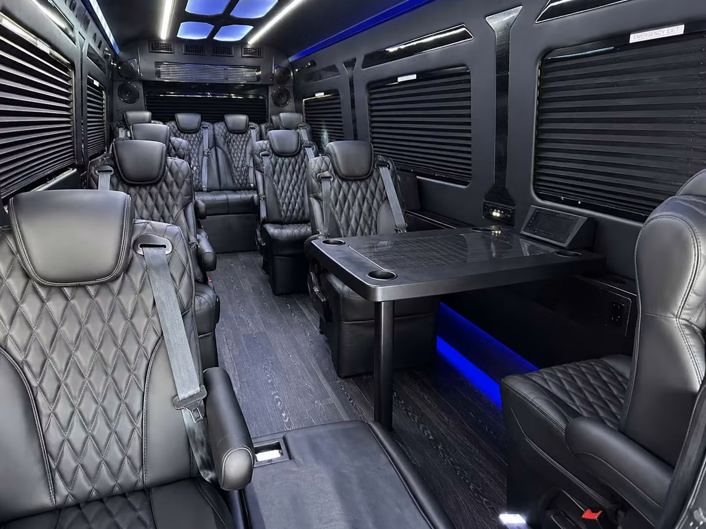 sprinter van with driver inside